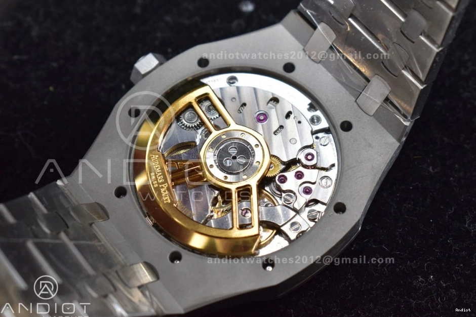 APSF 41mm Bracelet 15500 Dial Super on Black 1:1 A4302 SS SS Clone Oak Best Royal Edition Textured 1106